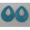 Hanger set Roggenleer oceaan blauw