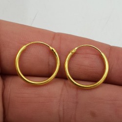 Vergulde creolen 16 mm x 1.5 mm