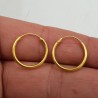 Vergulde creolen 16 mm x 1.5 mm