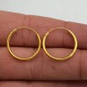 Vergulde creolen 18 mm x 1.5 mm