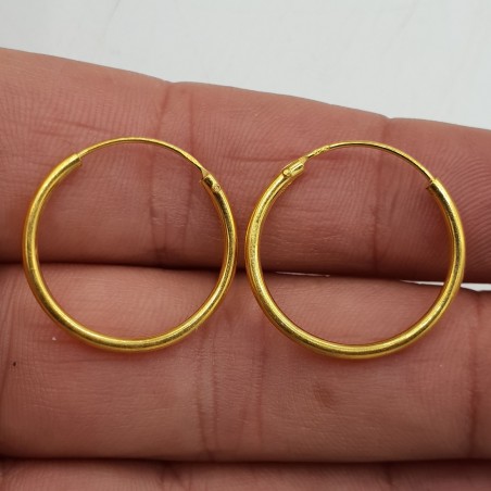 Vergulde creolen 20 mm x 1.5 mm