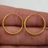 Vergulde creolen 20 mm x 1.5 mm