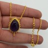 Vergulde ketting met Amethist hanger