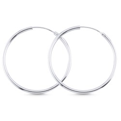 925 Sterling zilveren creolen 30 mm X 1.5 mm