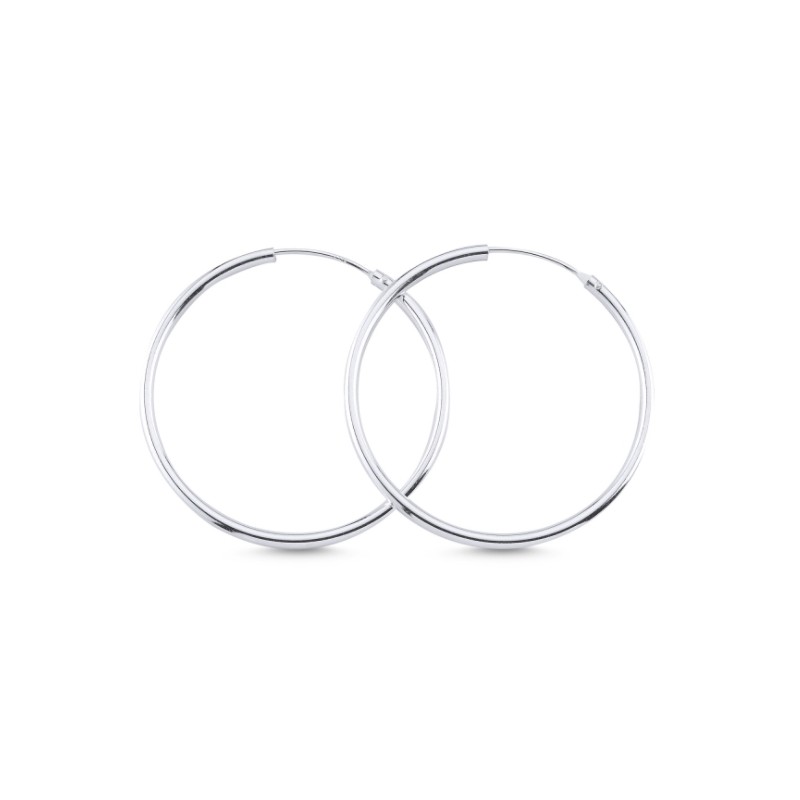 925 Sterling zilveren creolen 30 mm X 1.5 mm