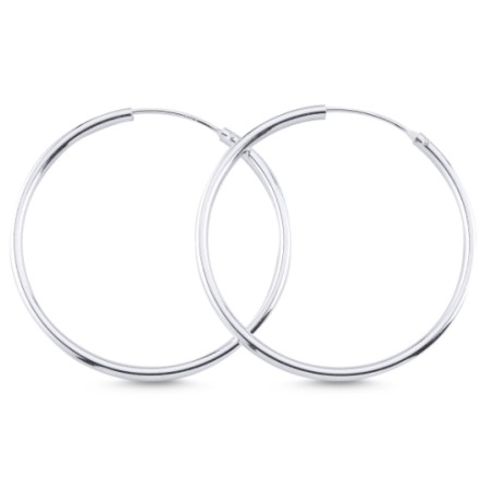 925 Sterling zilveren creolen 30 mm X 1.5 mm