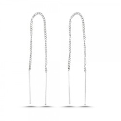 925 Sterling zilveren threader oorbellen