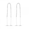 925 Sterling zilveren threader oorbellen