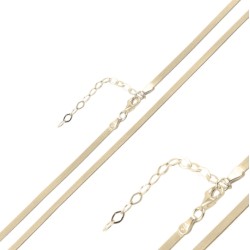 Vermeil gouden platte ketting