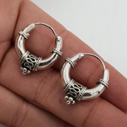 Creolen oorringen zilver bewerkt 03