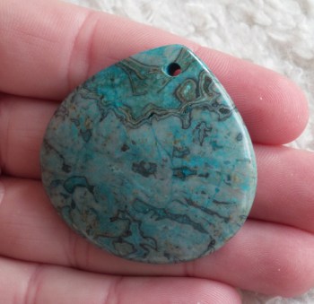 Blauwe luipaads Jaspis Amulet