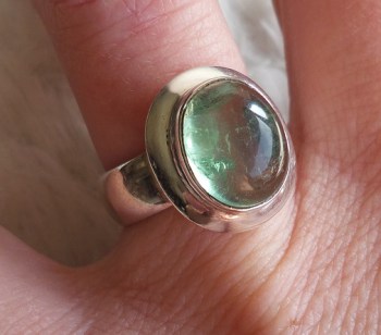 Zilveren ring gezet met Apatiet ring maat 16.5 mm