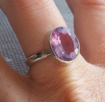 Zilveren ring gezet met Alexandriet